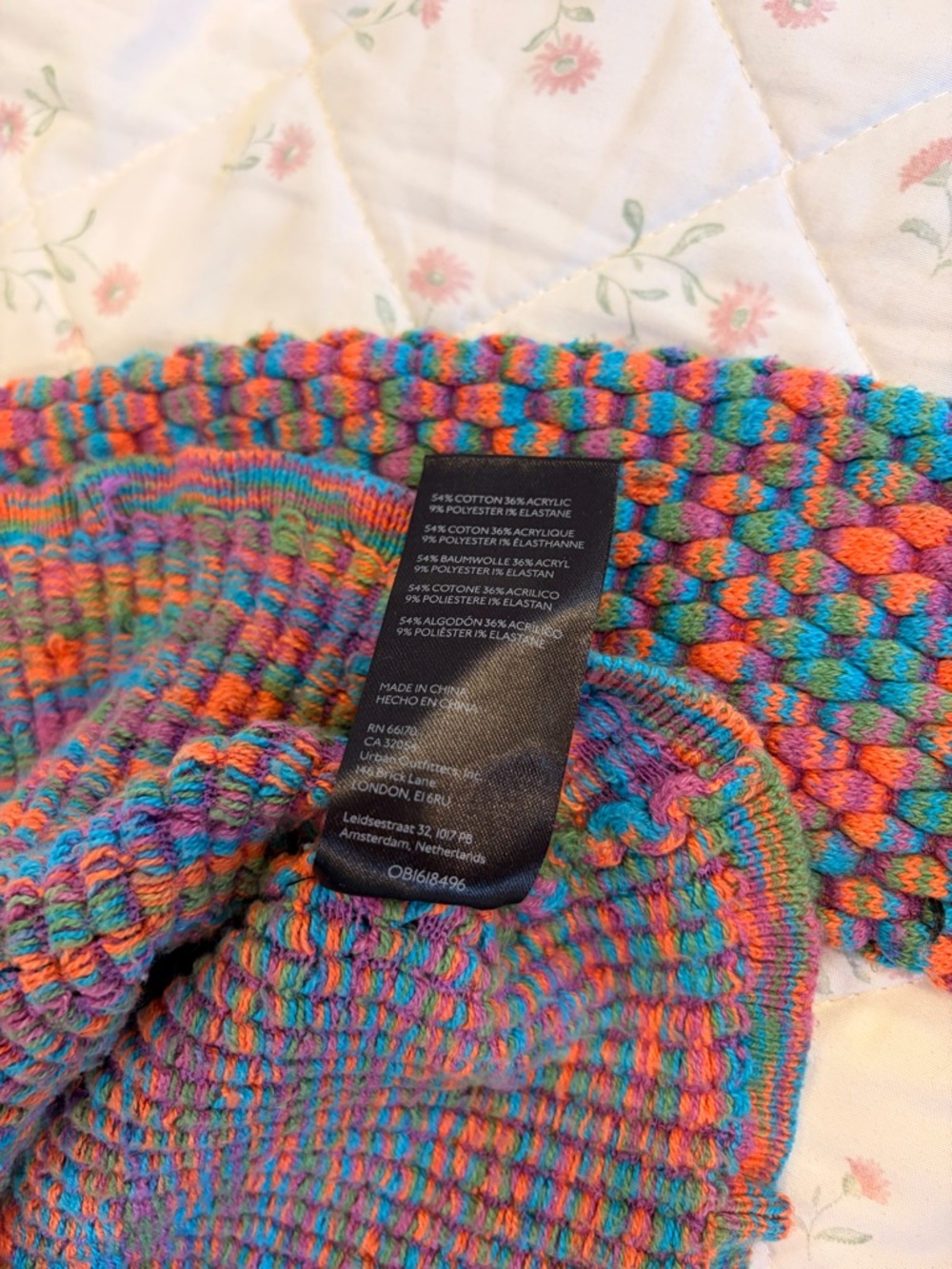 Urban Outfitters Multicolor Cropped Knit Cardigan - Picture 5 of 6
